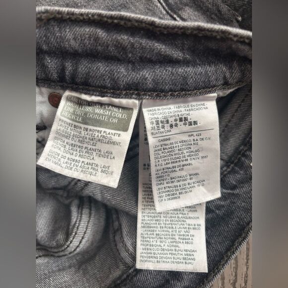 Levi’s 501 S skinny jeans Classic Gray Denim Jeans - Picture 4 of 8